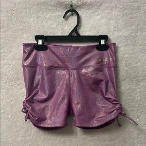 Justice Pink Ruched Performance Shorts